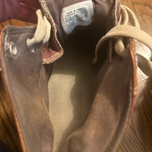 Converse Leather High Top Sneakers Brown - Picture 5 of 7